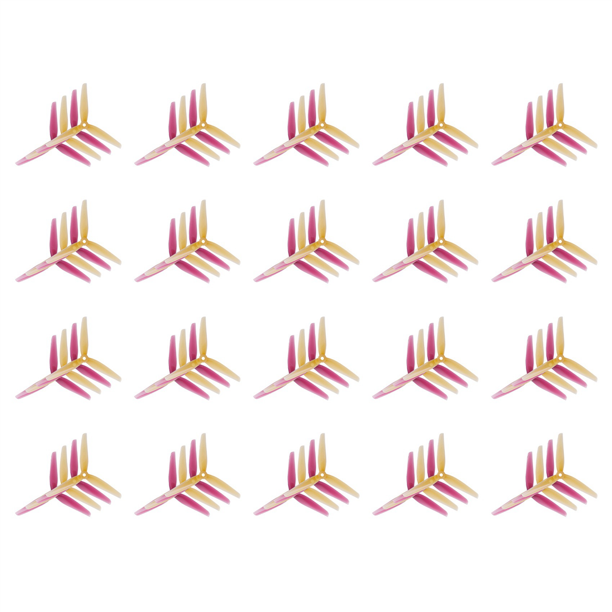 Ronlok – Lot De 24 Hélices HQ Ethix P3 Butter FPV (12 Rouges + 12 Jaunes) Pour Drone RC FPV Racing, Diamètre 5,1 Mm