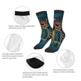 thumbnail image 3 of Fuzoiu Owl In Blue Print Kids Socks For Boys Girls,Grip Crew Socks with Non Slip,Lightweight Stretch Crew Socks,Toddlers Crew Boot Socks, 3 of 5