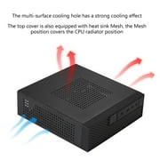 Qisuw FH06 Mini ITX Micro HTPC Host for Case Gaming Computer for Case USB 2.0 Desktop