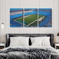 thumbnail image 3 of 3 Panel Denver Canvas Wall Art American Soccer Prints Sports Artwork Wall Decor Stadium Picture Canvas Art for Bedroom Living Room Broncos Stadium Paintings Posters Framed Ready to Hang (42"Wx20"H), 3 of 5