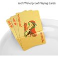 thumbnail image 2 of Deck of Cards, Gold Deck of Cards, Gold Playing Cards, Gold Waterproof Playing Cards, Poker Cards, Deck of Waterproof Cards, Washable & Flexible, High-Grade Plastic Material, Use for Party & Game, 2 of 7