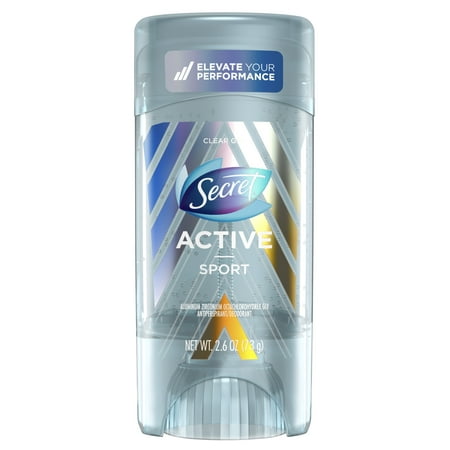 Secret Active Clear Gel Antiperspirant and Deodorant Sport Scent 2.6