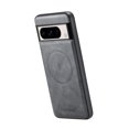thumbnail image 4 of Compatible with Google Pixel 8 Pro Magnetic Case, Classic Premium PU Leather TPU Hybrid MagSafe Ultra Slim Protective Skin Friendly Shockproof Case Cover for Google Pixel 8 Pro, Gray, 4 of 7