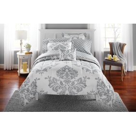 Classic Noir Reversible Comforter Set Walmart Com