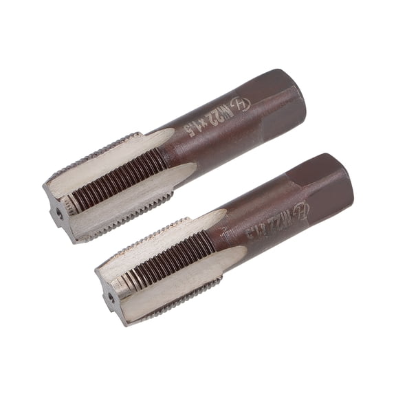 Metric Hand Tap M22 x 1.5 4 Straight Flute H2 Alloy Tool Steel 1 Pair