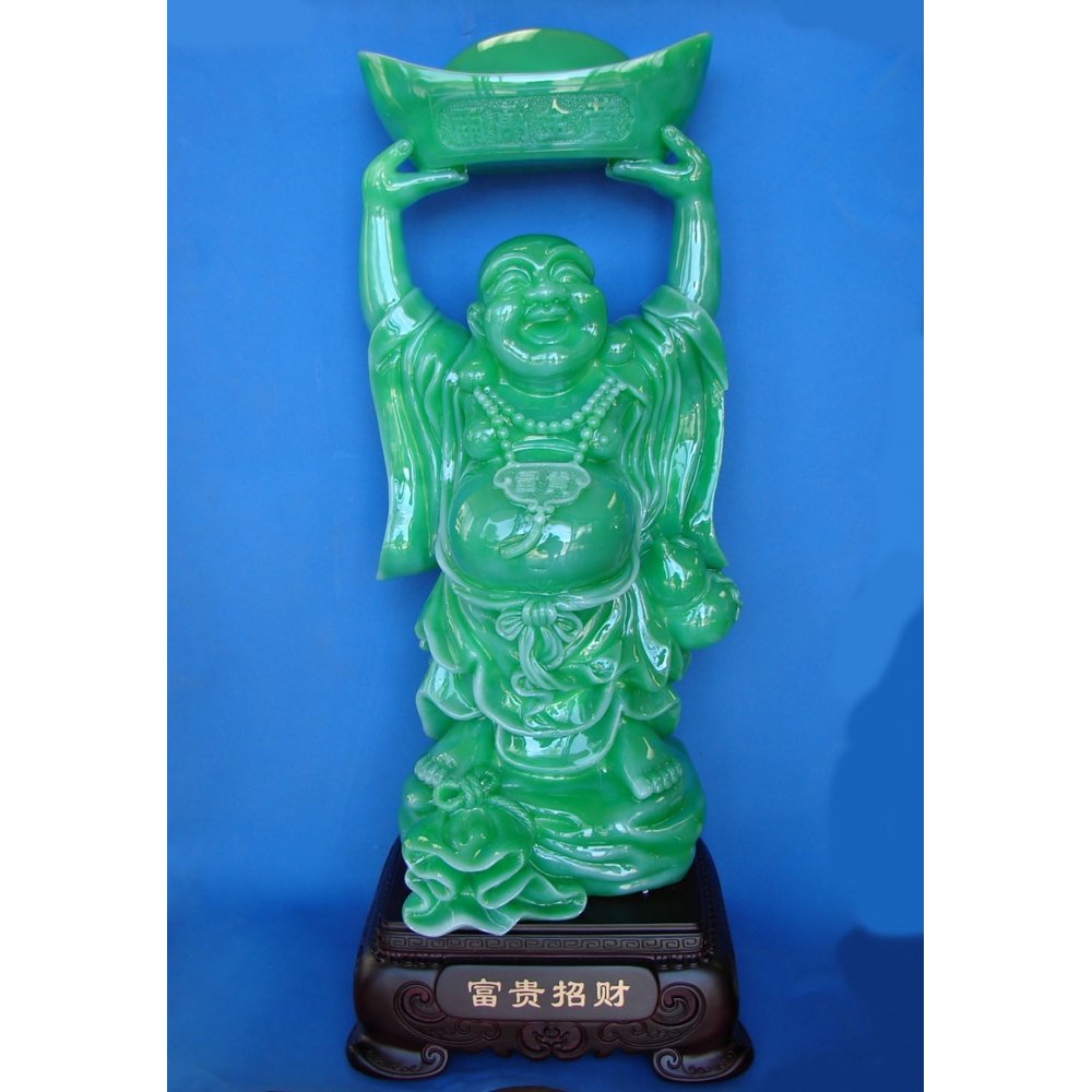 Jade Color Big Buddha Statue