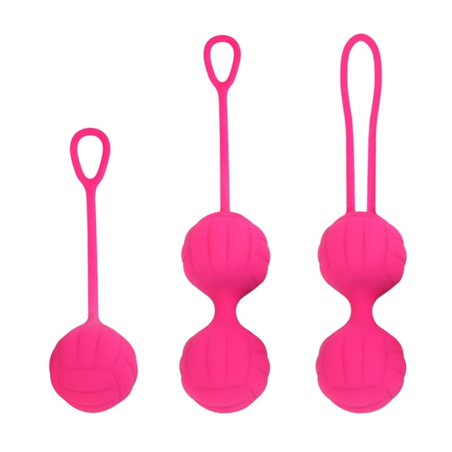 Bolas de Kegel para mujeres que aprietan el ejercicio de 3 pesas Kegal yeacher bola de apriete
