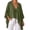 Army Green, variant on Womens Chiffon Blouses V Neck Bow Tie Front 3/4 Sleeve Summer Shirts Cute Tops Going Out Tops For Women
