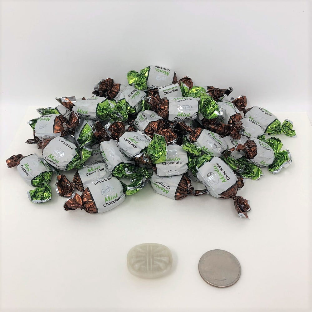 Arcor Mint Chocolate Bon Bons 1 pound bulk bonbon chocolate mint hard