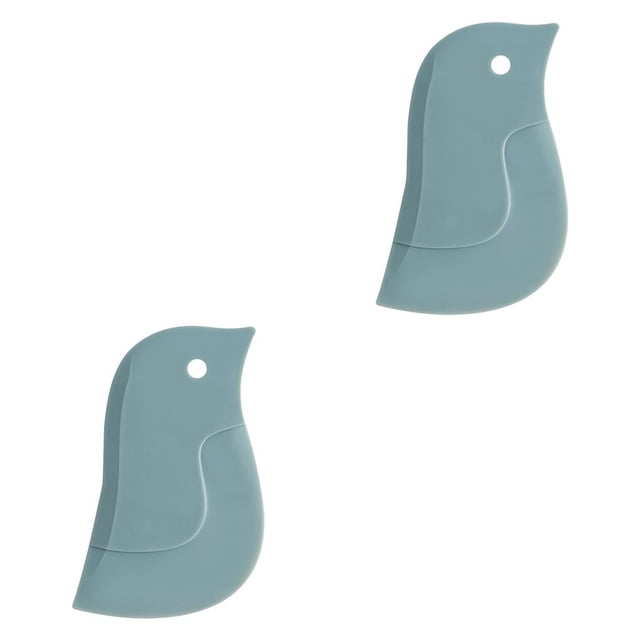 Wosthever Rascador de limpieza con forma de pingüino de dibujos animados, herramienta de raspado de , herramientas duraderas para hornear en la Verde 2Conjunto