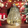 thumbnail image 4 of Herrnalise Mercury Silver Glass Pumpkin with Timer Lights for Home Decoration, Glass Pumkin for Halloween Harvest Festival, Glass for Christmas Decorations(Silver), 4 of 9