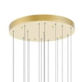thumbnail image 4 of CWI Lighting Carolina 16 Light Contemporary Metal LED Chandelier in Gold Leaf, 4 of 7
