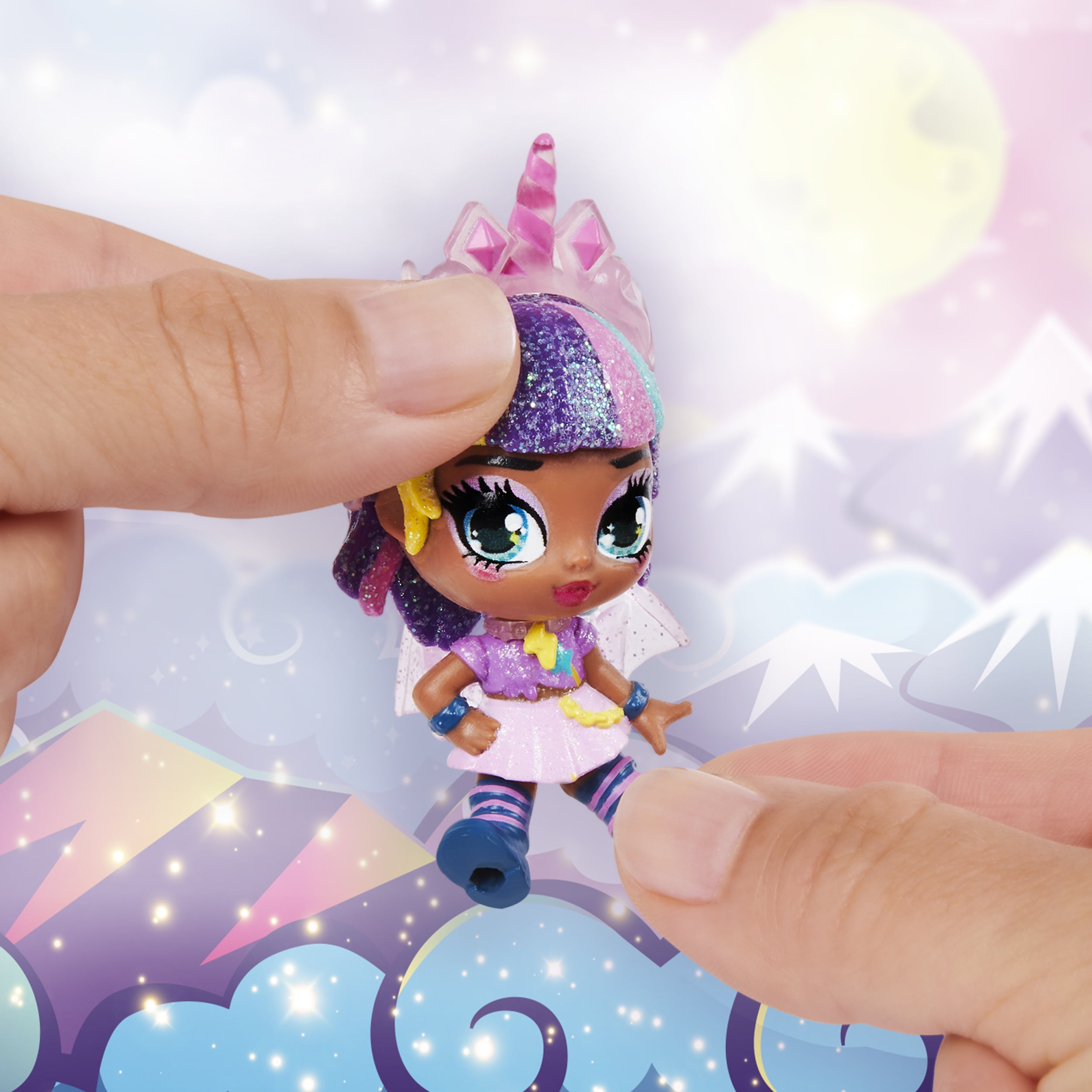 Hatchimals Pixies Riders, Moonlight Mia Pixie and Unicornix Glider Hatchimal Set with Mystery Feature