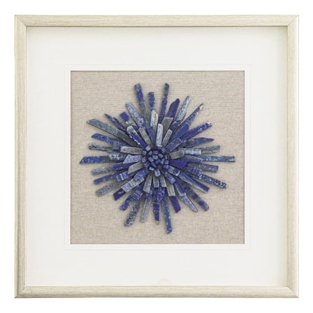 Yosemite Home Decor 'Rock of Luck & Happiness' Glass Shadowbox in Multi-Color