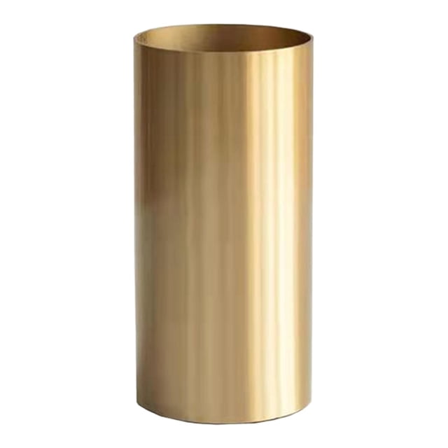 Jarrón cilíndrico de metal para flores artificiales simples Jarrón cilíndrico alto para 9 cm x 195 cm