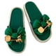 thumbnail image 2 of Mujeres zapatillas de playa suave suela gruesa prevenir deslizamiento señora plataforma zapatillas con arco oso hebilla decoración para el verano verde 36 ‑ 37 (tamaño es un tamaño más pequeño), 2 of 8