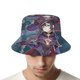thumbnail image 4 of Genshin Impact Mona Chica Anime Sombrero bucket para adultos, gorra de protección solar, sombrero de pescador plegable para viajes al aire libre, pesca y actividades de verano, 4 of 6