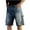 ☪291-Blue, variant on Men's Baggy Jean Shorts Y2k Rhinestone Jorts Loose Fit Denim Shorts Vintage Hollow Out Casual Fashion Streetwear 2026