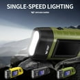 thumbnail image 3 of Portable LED Flashlight Tent Light Hand Crank Dynamo Solar Power Torch for Outdoor Camping Hiking Long-range Emergency Lantern, 3 of 8