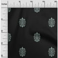 thumbnail image 1 of oneOone Cotton Poplin Twill Black Fabric Ethnic Block Quilting Supplies Print Sewing Fabric By The Yard 56 Inch Wide, 1 of 2