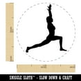 thumbnail image 2 of Yoga High Lunge Pose Self-Inking Rubber Stamp Ink Stamper - Purple Ink - Medium 1 Inch, 2 of 7