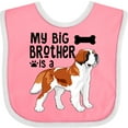thumbnail image 3 of Inktastic My Big Brother is a Saint Bernard Boys or Girls Baby Bib, 3 of 4