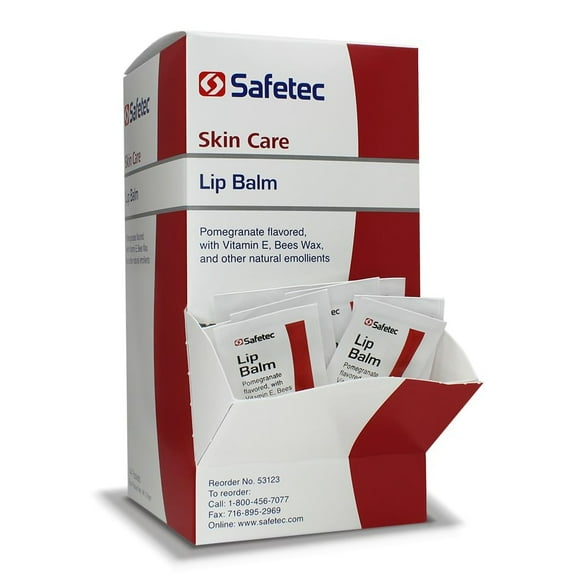 Safetec Lip Balm 0.5 Gram Individual Packet 53123, 144 Ct
