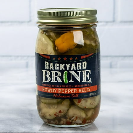 Rowdy Pepper Belly - Habanero Dill Pickles by Backyard Brine (16 (Best Dill Pickle Brine)