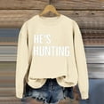 thumbnail image 5 of Womens Fashion Casual Long Sleeve Crew Neck Sweatshirts Printed Pullover Hoodless Sweatshirts Top Casual T Shirt Boys Size Two Short Outfits Blank Oversized Sweatshirt Hoodies Sweatsuits Women Fuzzy, 5 of 5