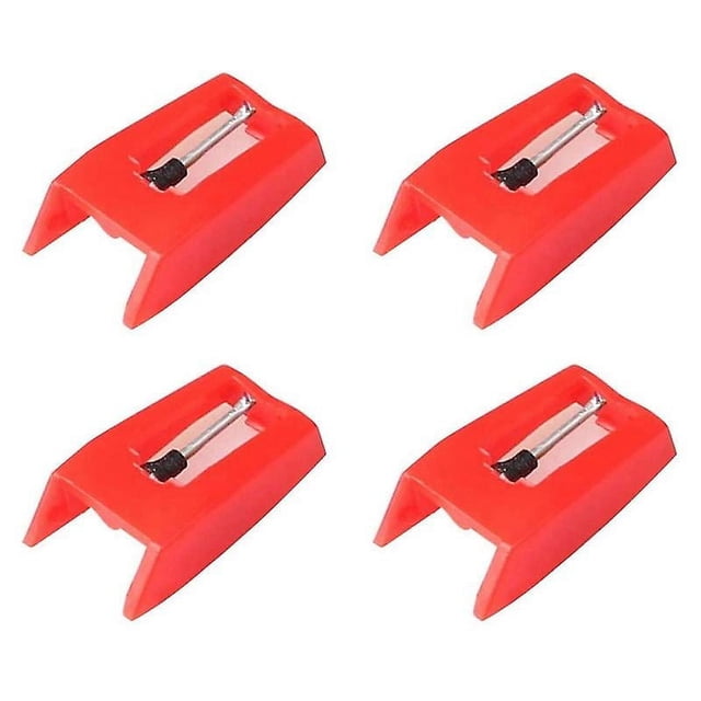 4 Pcs Aiguilles de Tourne-Disque, Aiguilles de Stylet de Remplacement Universelles Aiguilles de Stylet de Remplacement pour Vi Rouge