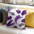 thumbnail image 7 of Purple And Grey Abstract Art Artwork Pillow Covers,Purple And Grey Abstract Art Artwork Throw Pillow Covers 20"×20" ,Living Room Sofa Couch Pillow Covers,Decorative Pillow Covers, 7 of 7