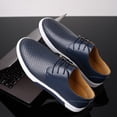 thumbnail image 3 of Zapatos casuales de tabla para hombre, zapatos de moda de gran tamaño con agujeros, zapatos para hombre, zapatos de una sola capa con agujeros, zapatos de cuero perforado para hombre, estilo masculino, 3 of 6