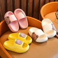 thumbnail image 4 of Toddler Kids Boys Girls Slippers Slides Pillow Sandals Summer Quick Dry Bathroom Slides Beach Water Non-Slip Kids Shower Shoes for 25Months-12Years, Inner Length 15-22cm, 4 of 9