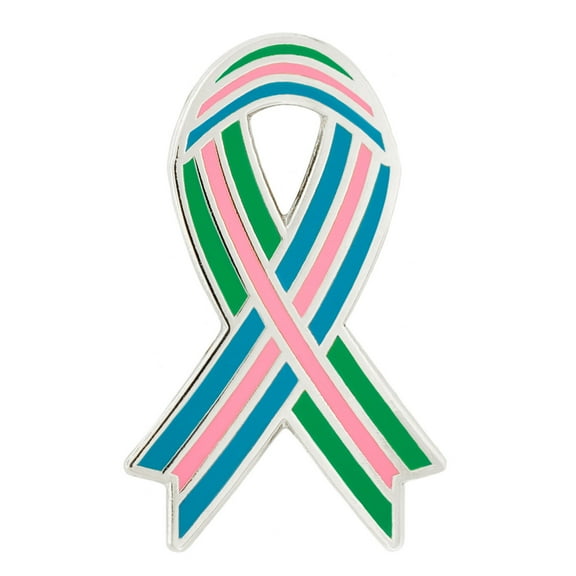 PinMart's Awareness Ribbon Pin - Metastatic Breast Cancer