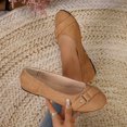 thumbnail image 2 of SuTry Women's Round Toe Flats Slip On Comfortable Metal Ring Detail Lightweight Casual Walking Office School Shoes(38), 2 of 9