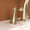 thumbnail image 4 of Gold Stainless Steel 2-Handle 3-Hole Wide Spread Bathroom Faucet (with Pop-Up Drain and 2 Water Supply Lines), 4 of 7