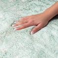 thumbnail image 3 of Addison Rugs Dream Shag Premium Machine Washable Transitional Shell Border Green Rectangle Rug, 3' x 5', 3 of 8