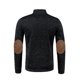 thumbnail image 4 of pstuiky Camisas casuales de manga larga para hombre, Chaqueta tipo cárdigan con cremallera y cuello alto de manga larga de color liso para hombre top de hombre l, 4 of 4
