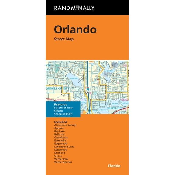 Rand McNally Folded Map: Orlando Street Map, (Paperback)