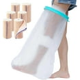 thumbnail image 1 of Couvre-pieds pour Douche avec Bandage Élastique Premium, Lot de 6 Réutilisables 4 Pouces avec Velcro, Support de Compression Orthopédique Sans Latex pour Jambes/cheville/genoux/corps/poignets, 1 of 5