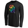 thumbnail image 2 of Men's Black San Diego Padres Team Pride Logo Long Sleeve T-Shirt, 2 of 3