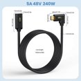 thumbnail image 5 of 0.6m USB 4.0 Type-C Male Right Angle to Female Extension Cable 240W Fast Charging Extender Cord for, 5 of 5