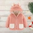 thumbnail image 5 of Herrnalise 2022 Girls Boys Zip Up Fleece Sherpa Hooded Jacket Coat With Ear Fall Winter Long Sleeve Thick Outerwear Snowsuit Soft Warm Fit Holiday Outdoor Sport Party Vacation Casual Outwear Discount, 5 of 7