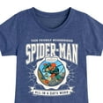 thumbnail image 3 of Marvel Your Friendly Neighborhood Spider-Man - Friendly Spidey Collegiate - Toddler And Youth Girls Fitted Short Sleeve Graphic T-Shirt, 3 of 5