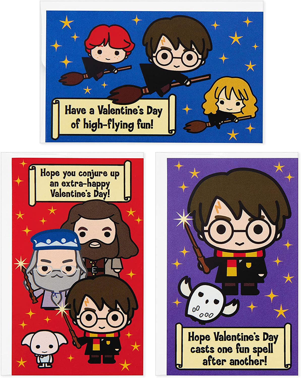18 Classroom Cards with Envelopes Hallmark Kids Harry Potter Mini Valentines Day Cards Assortment 