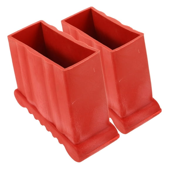 Beaupretty Ladder Bumper Pads Ladder Feet Mat Red Rubber Stability Enhancement 2Pcs