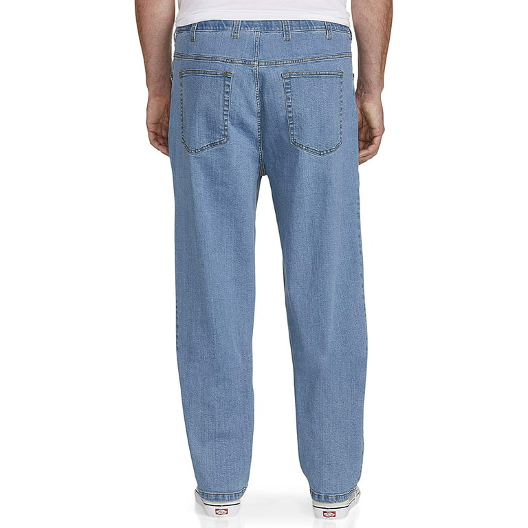 pistol bekymring generation Harbor Bay by DXL Men's Big and Tall Continuous Comfort Stretch Jeans,  Light Stonewash, 52W X 36L - Walmart.com