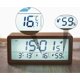 thumbnail image 2 of Digital wooden clock for bedroom, next to the table, desk, minimalist and stylish, large screen, night light function, brown, 2 of 5
