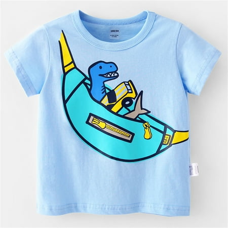 

Toddler Kids Girls Boys Cartoon 3D Prints Loose Tops Soft Short Sleeve T Shirt Tee Tops Clothes