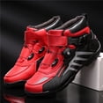 thumbnail image 4 of Bottes et Chaussures de Moto Toutes Saisons pour Hommes et Femmes, Noir Rouge, 41, 4 of 17